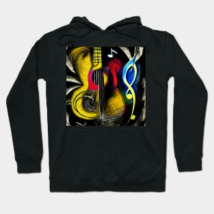 Abstract Image Of Musical Symbols Hoodie